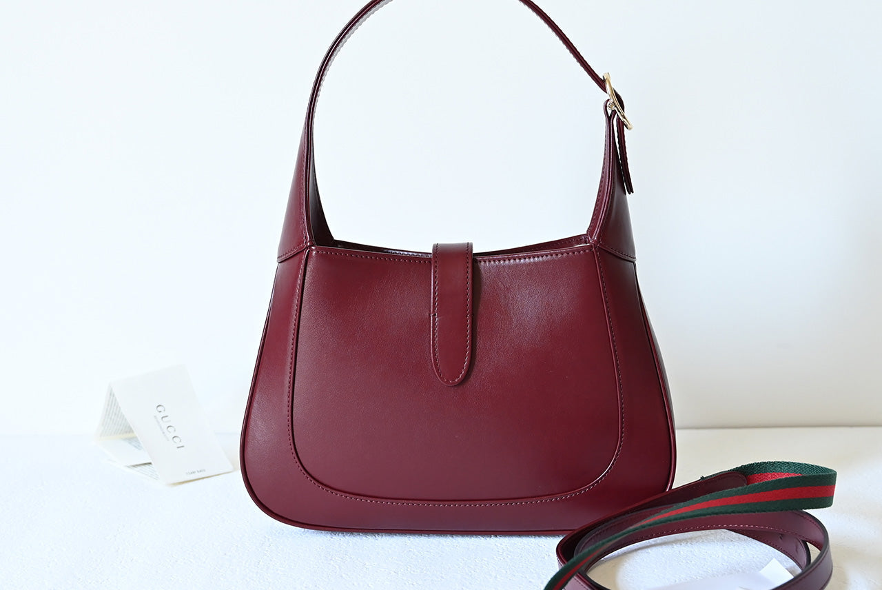 Jackie New Version Shoulder Bag Red Leather